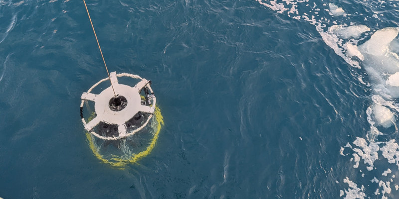 CTD LARS deployment in Antarctica