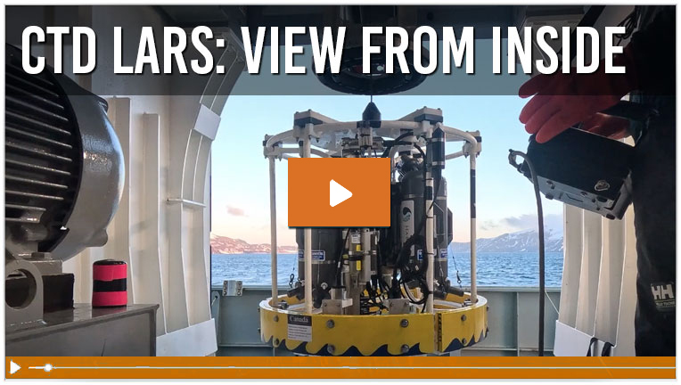 View from inside the CTD LARS Antarctica Mission
