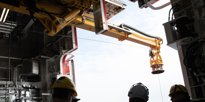 LARS launching and recovery system CTD Rosette